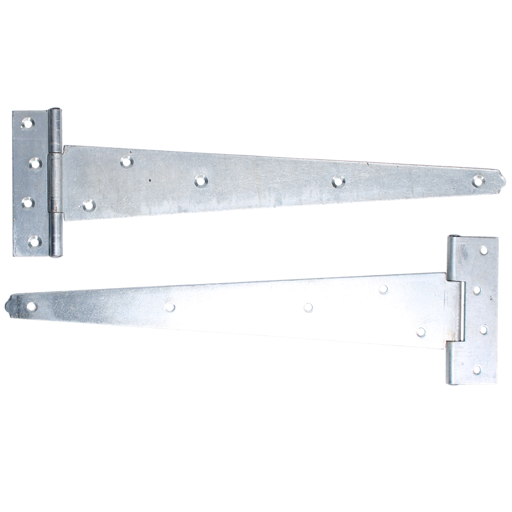 ASEC Medium Tee Hinge 300mm Pair - Zinc Plated