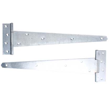 ASEC Medium Tee Hinge 300mm Pair - Zinc Plated