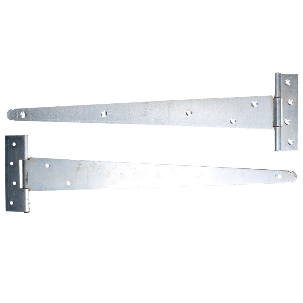 ASEC Medium Tee Hinge 450mm Pair - Zinc Plated