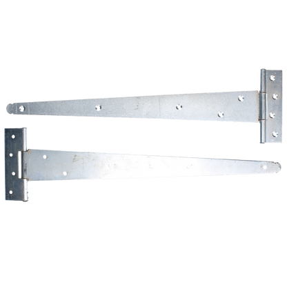 ASEC Medium Tee Hinge 450mm Pair - Zinc Plated