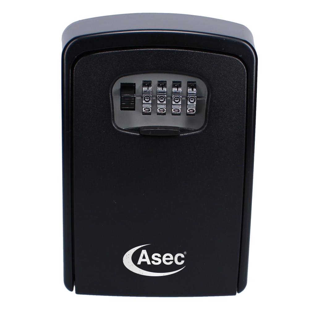 ASEC 4 Wheel Extra Large Combination Key Safe Black