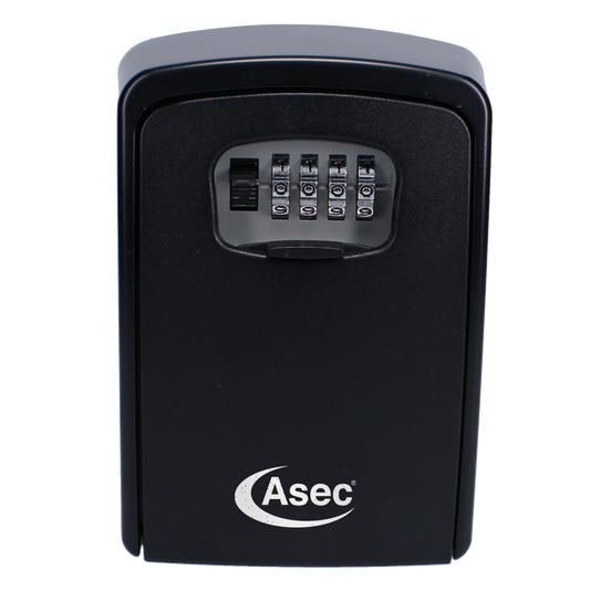 ASEC 4 Wheel Extra Large Combination Key Safe Black