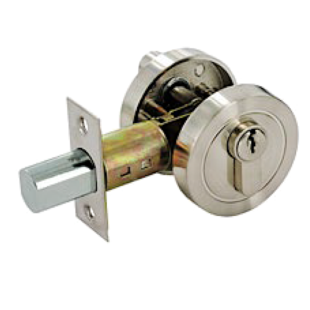 ASEC Euro Locking Deadbolt & Thumbturn Chrome Plated - Polished Chrome