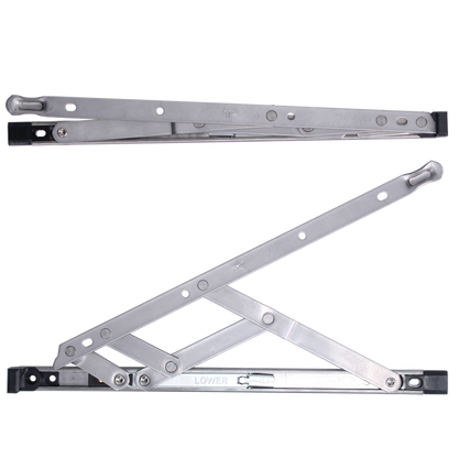 ASEC Restricted Top Hung Friction Hinge Pair 13mm 300mm - Stainless Steel