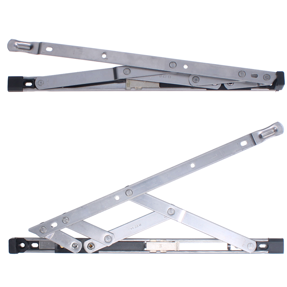 ASEC Restricted Top Hung Friction Hinge Pair 17mm 300mm - Stainless Steel