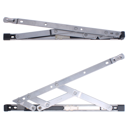 ASEC Restricted Top Hung Friction Hinge Pair 17mm 300mm - Stainless Steel