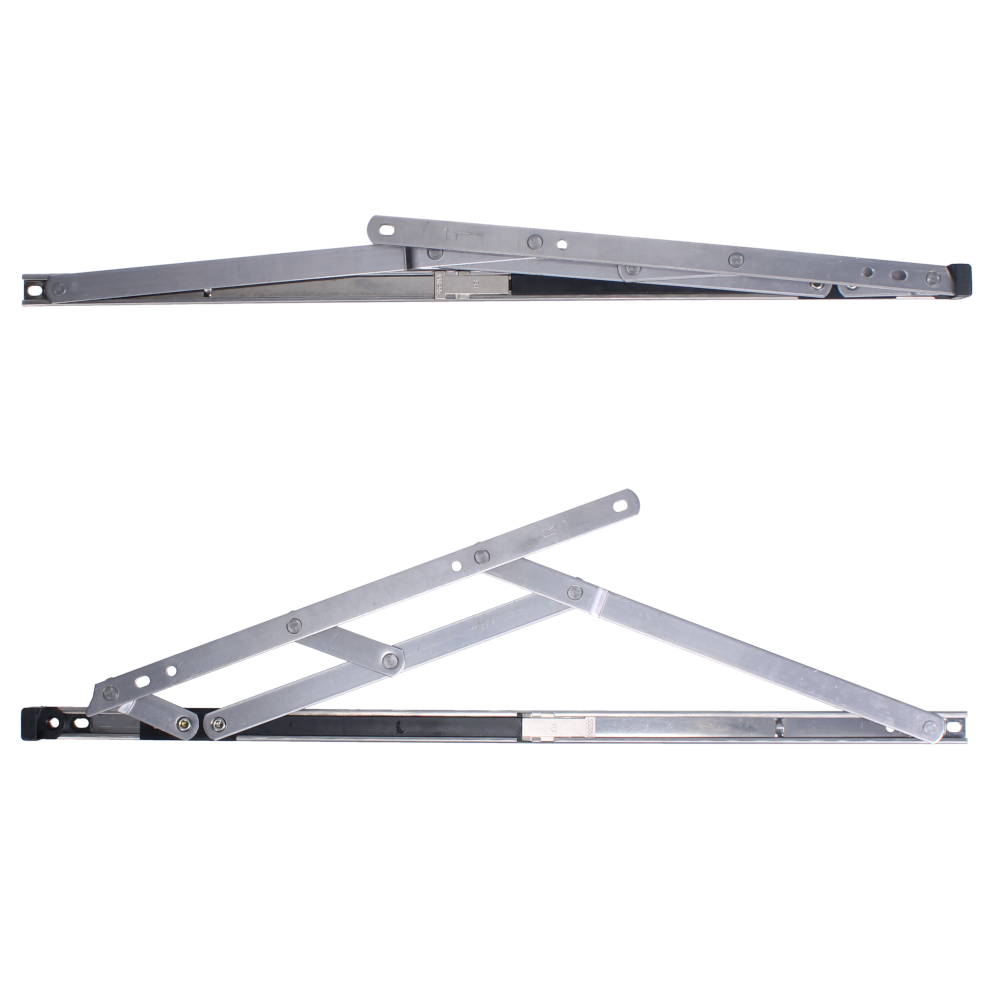 ASEC Restricted Top Hung Friction Hinge Pair 17mm 500mm - Stainless Steel