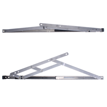 ASEC Restricted Top Hung Friction Hinge Pair 17mm 500mm - Stainless Steel