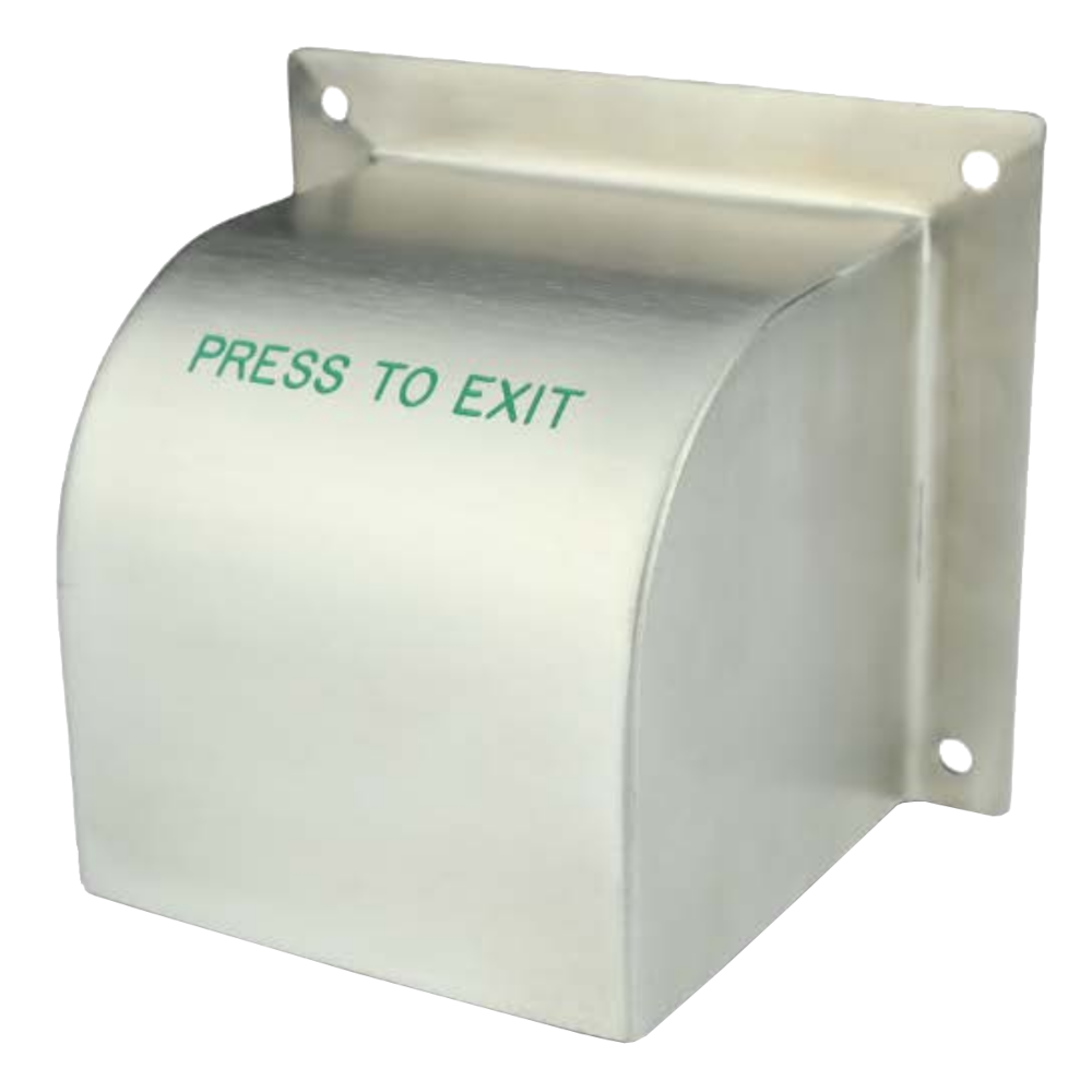 ASEC Exit Button Cover Stainless Steel Engraved Press To Exit - Stainless Steel