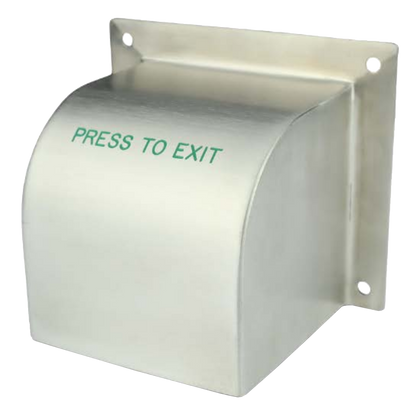 ASEC Exit Button Cover Stainless Steel Engraved Press To Exit - Stainless Steel