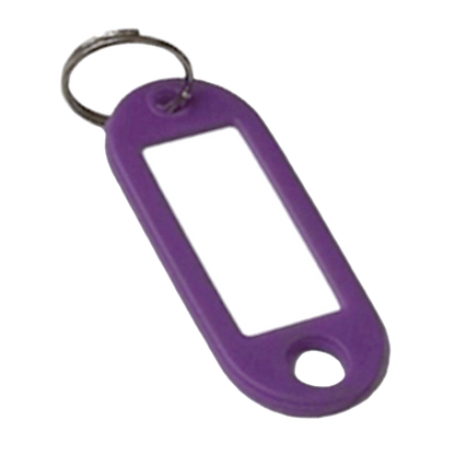 ASEC Key Name Tag Bag of 50 Single Colour Purple - Light Blue