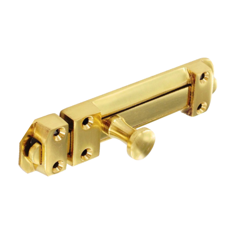 ASEC Heavy Door Bolt Brass 150mm - Brass