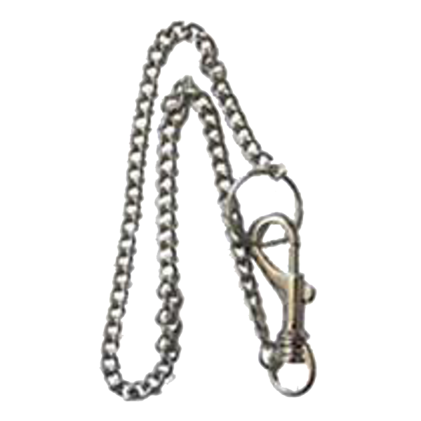 ASEC Metal Belt Clip Key Ring With Chain AS395 - Chrome Plated