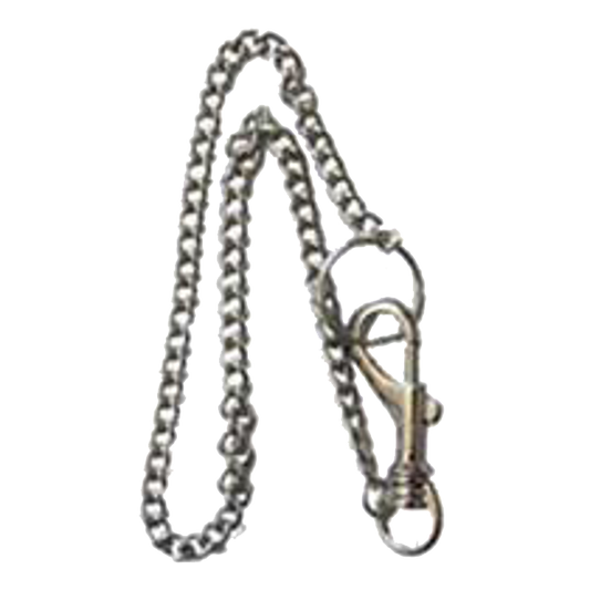 ASEC Metal Belt Clip Key Ring With Chain AS395 - Chrome Plated