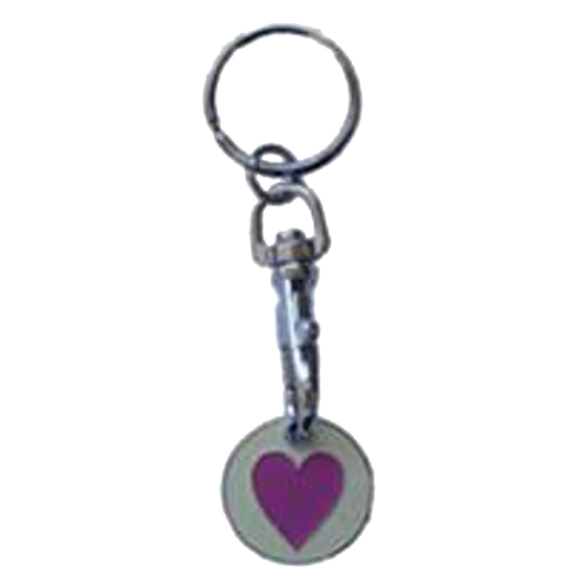 ASEC Trolley Token Key Ring Heart