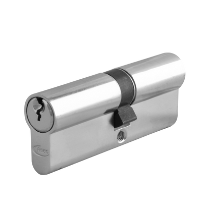 ASEC 6-Pin Euro Double Cylinder 70mm 35/35 30/10/30 Keyed To Differ - Nickel Plated