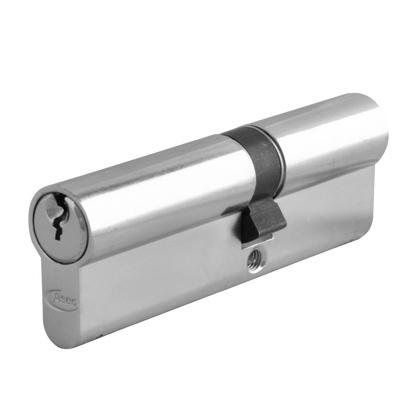 ASEC 6-Pin Euro Double Cylinder 95mm 40/55 35/10/50 Keyed To Differ - Nickel Plated