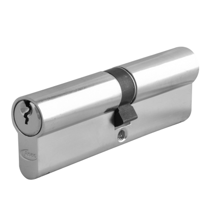 ASEC 6-Pin Euro Double Cylinder 100mm 50/50 45/10/45 Keyed To Differ - Nickel Plated