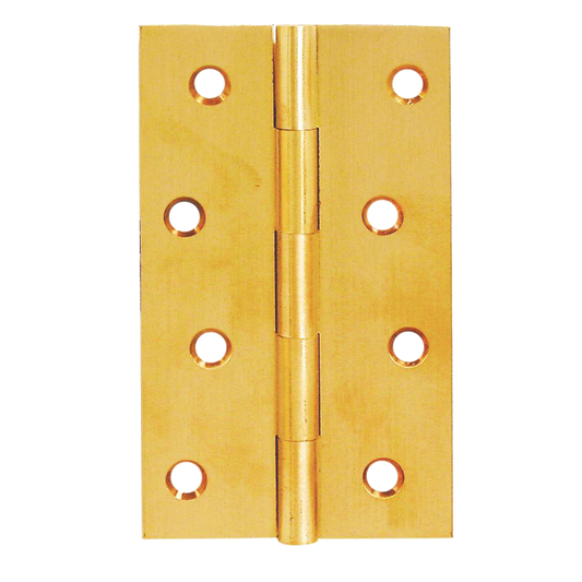 ASEC Solid Drawn Hinge 75mm - Satin Brass