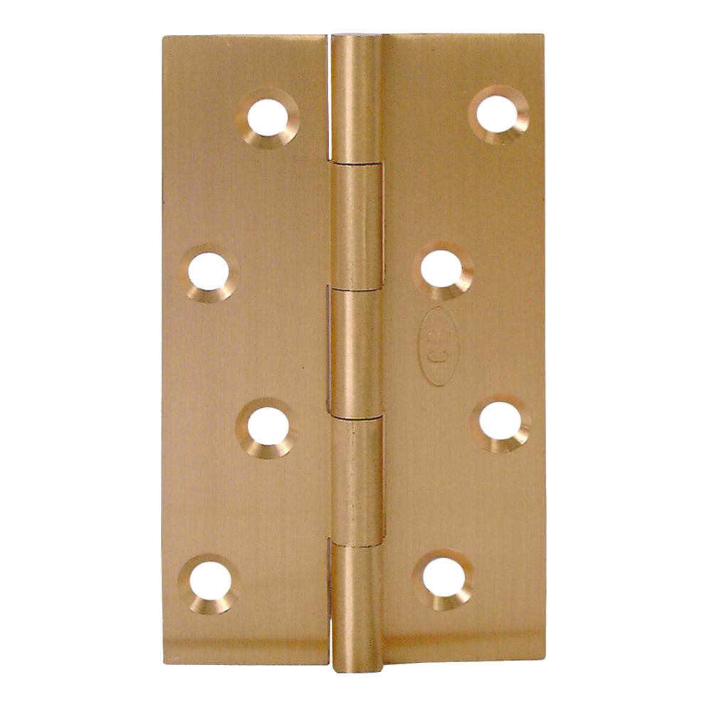 ASEC Solid Drawn Hinge 102mm - Satin Brass