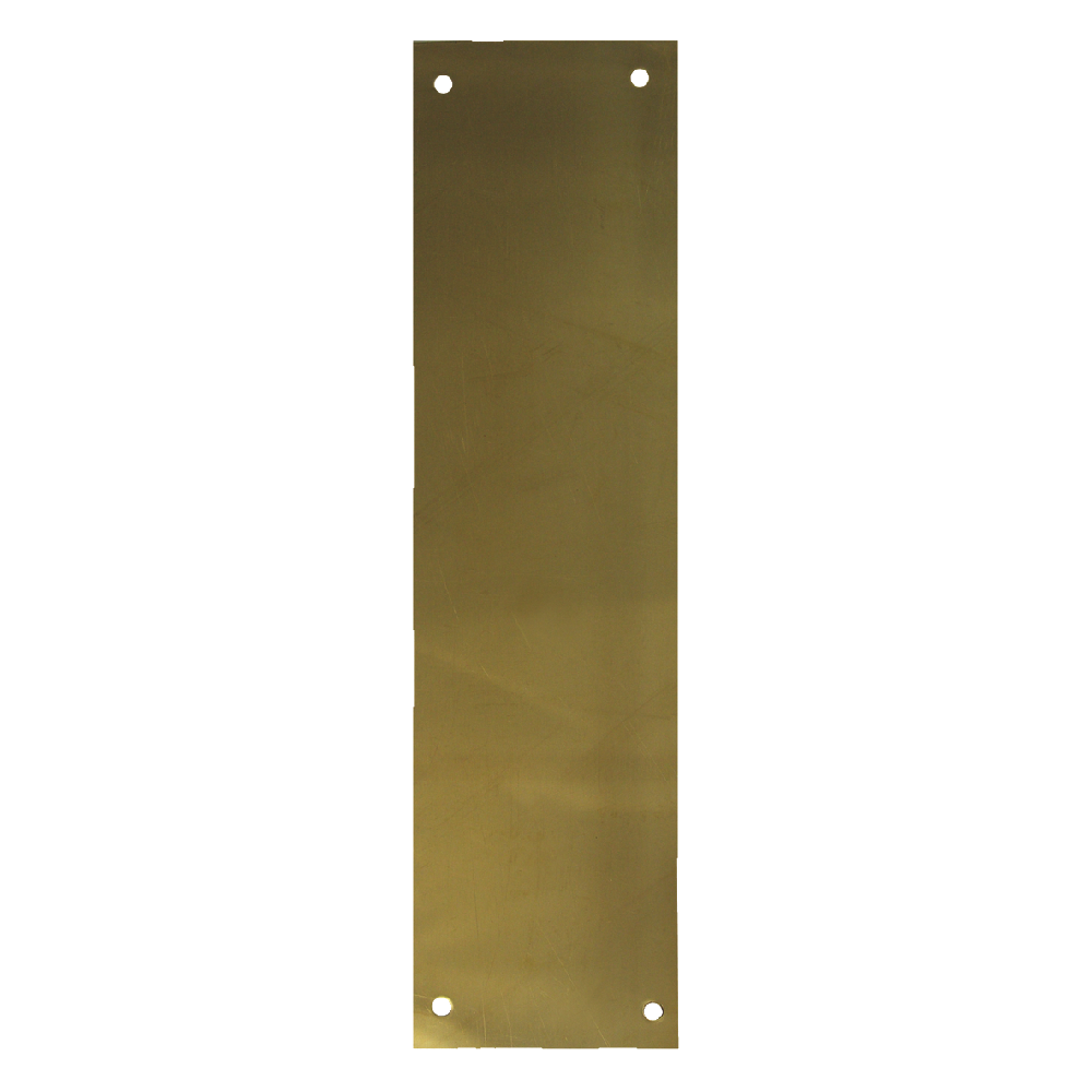 ASEC 75mm Wide Polished Brass Finger Plate 300mm Standard - Polished Brass