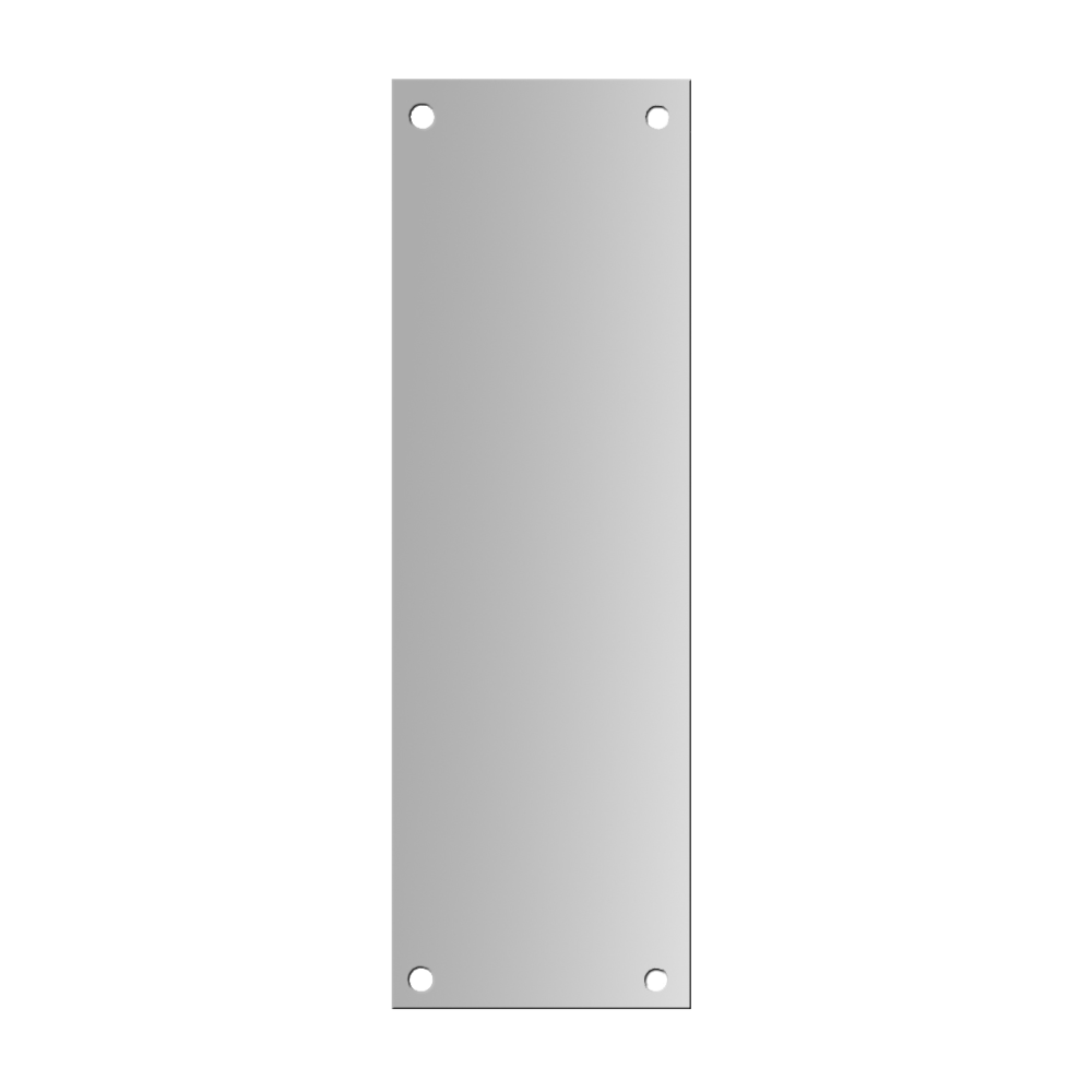 ASEC 100mm Wide Aluminium Finger Plate 300mm - Anodised Aluminium