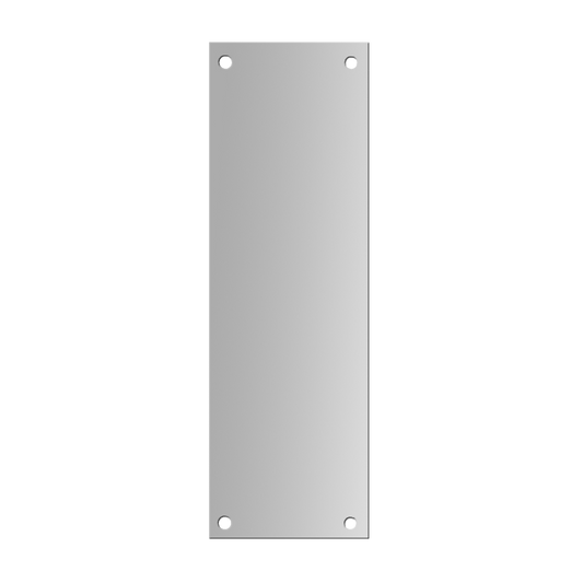 ASEC 100mm Wide Aluminium Finger Plate 300mm - Anodised Aluminium