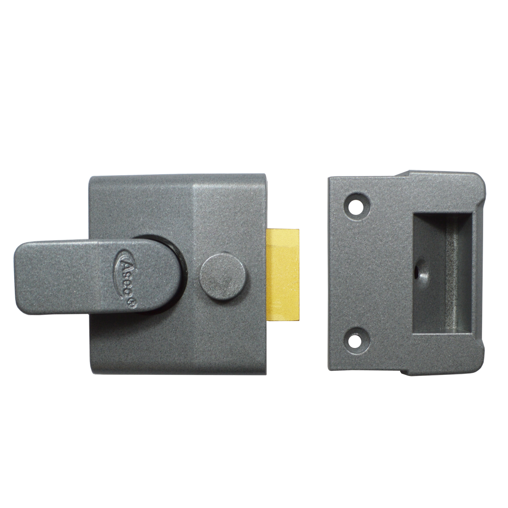 ASEC AS15 & AS19 Deadlocking Nightlatch 40mm Case Only - Dull Metal Grey