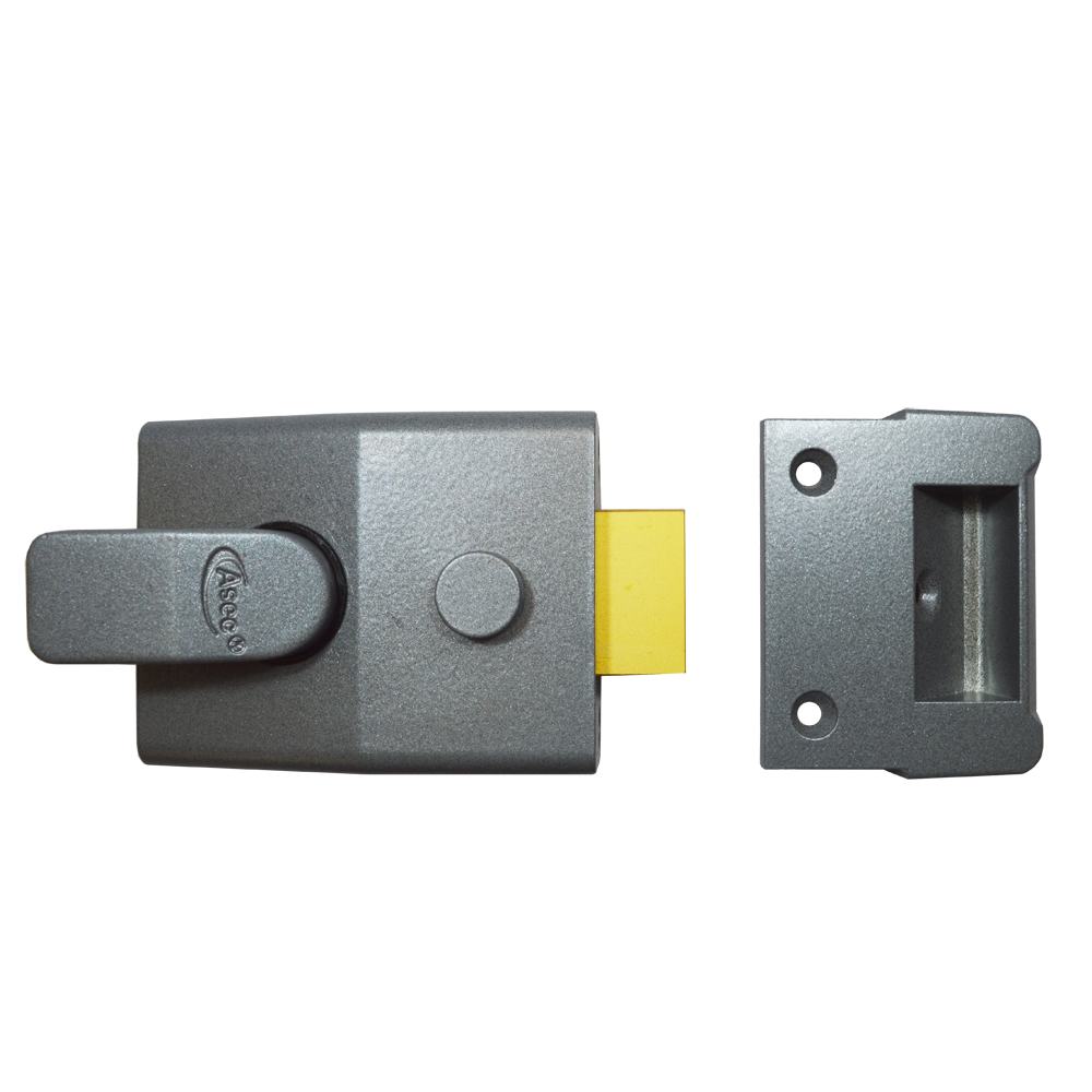 ASEC AS15 & AS19 Deadlocking Nightlatch 60mm Case Only - Dull Metal Grey