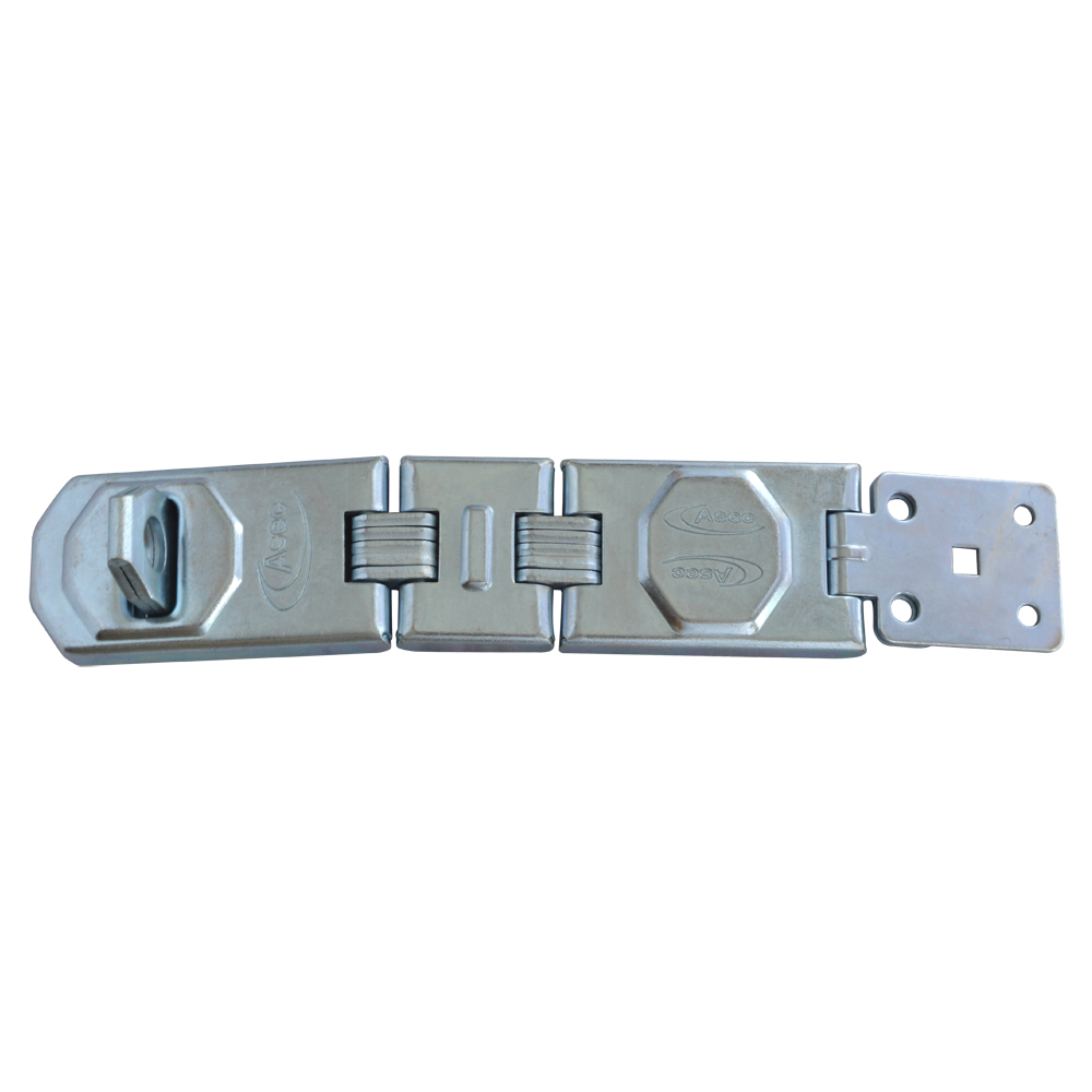 ASEC Galvanised Multi Link Concealed Fixing Hasp & Staple 195mm - Galvanised