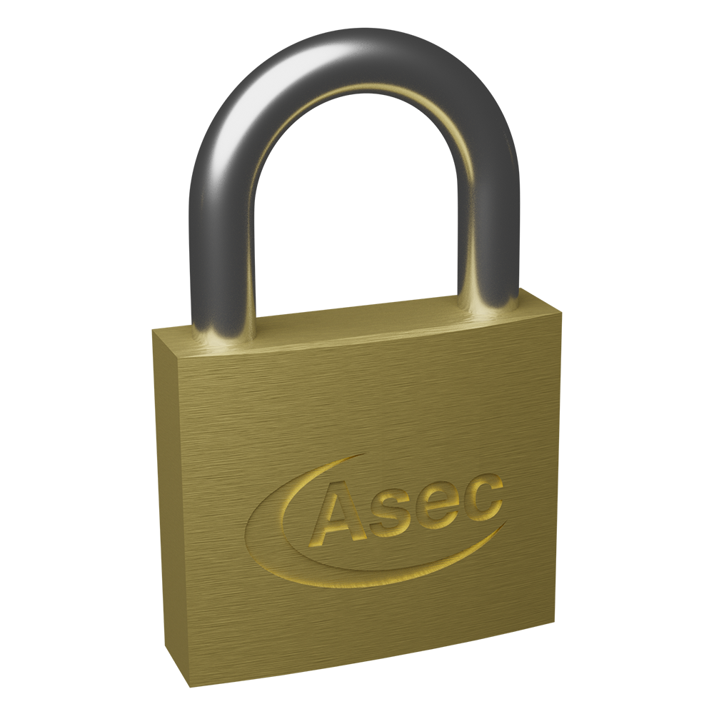 ASEC KA Open Shackle Brass Padlock 35mm Keyed Alike D