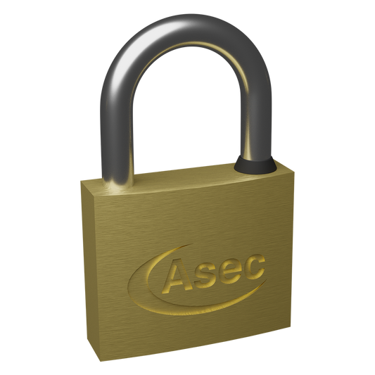 ASEC MK Open Shackle Brass Padlock 40mm MK BB