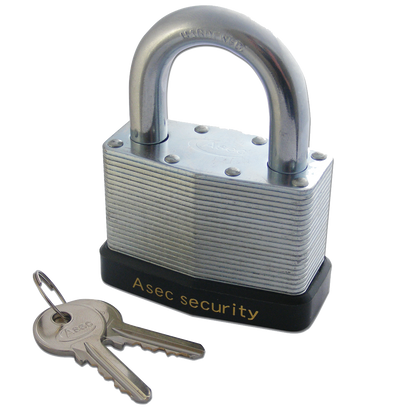 ASEC 787 & 797 Open Shackle Laminated Padlock 64mm Keyed To Differ Pro