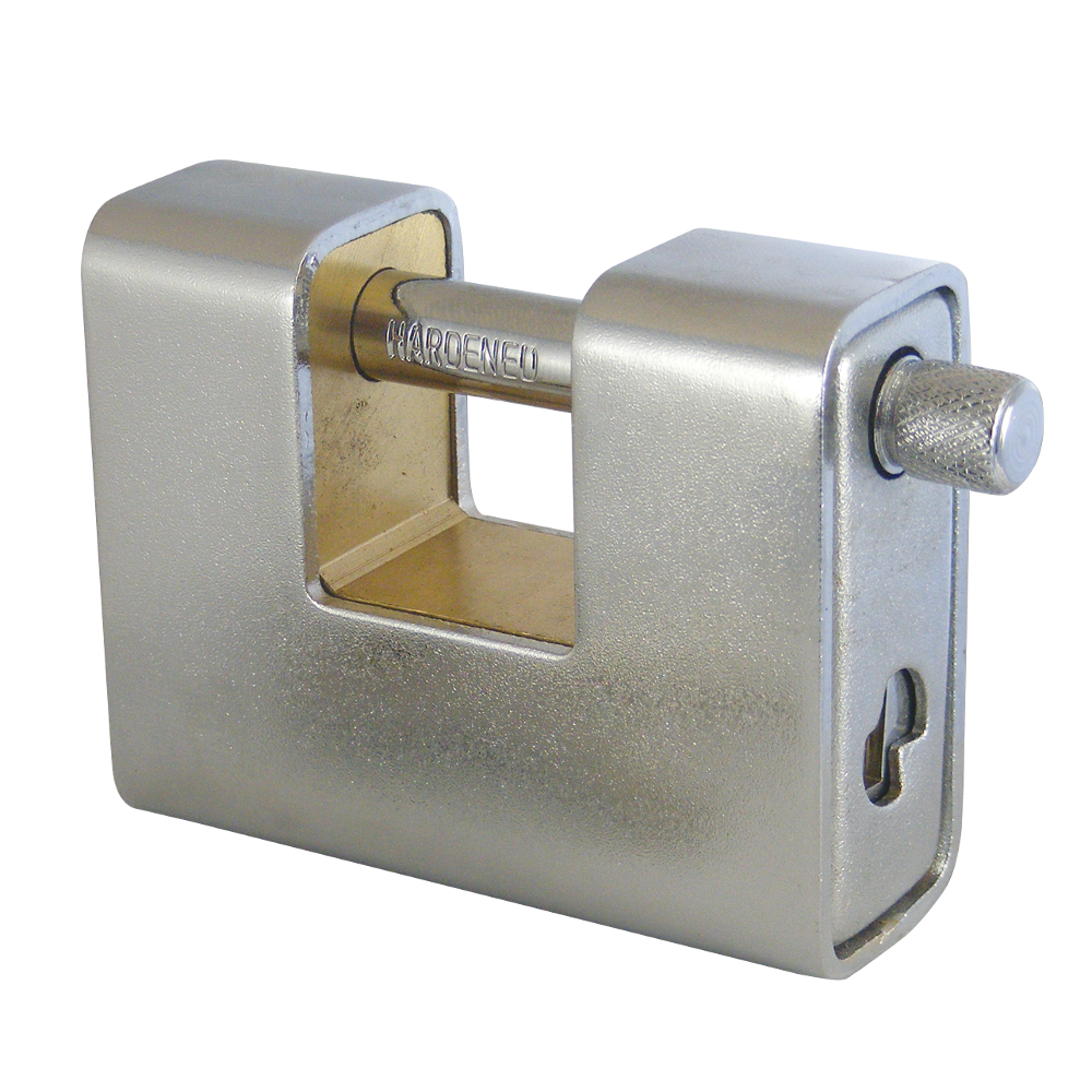 ASEC Steel Sliding Shackle Padlock 80mm Keyed To Differ