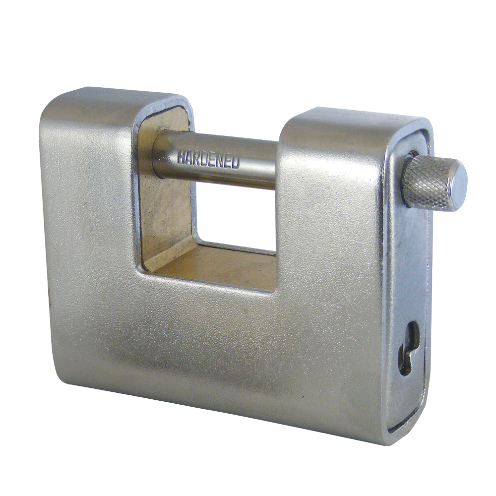 ASEC Steel Sliding Shackle Padlock 90mm Keyed To Differ