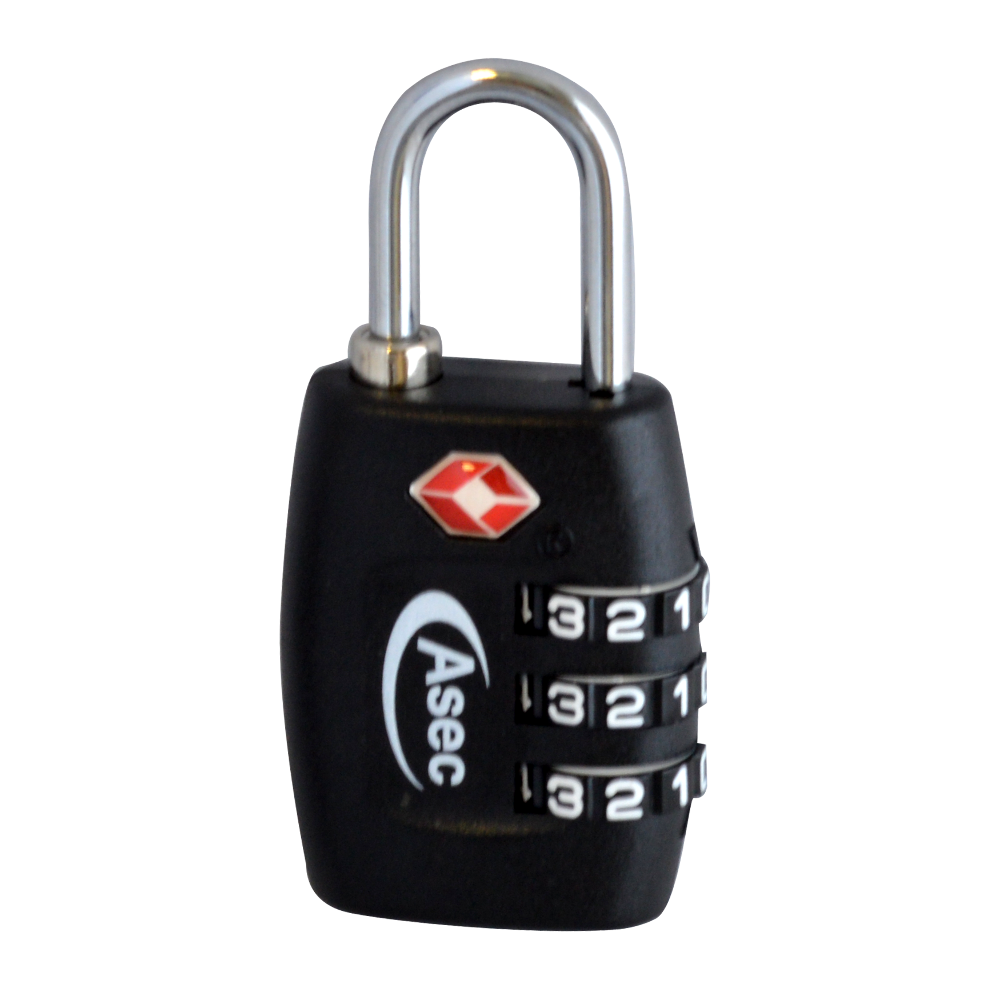 ASEC TSA Combination Padlock 30mm Keyed To Differ Pro