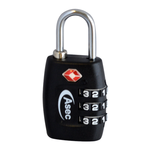 ASEC TSA Combination Padlock 30mm Keyed To Differ Pro