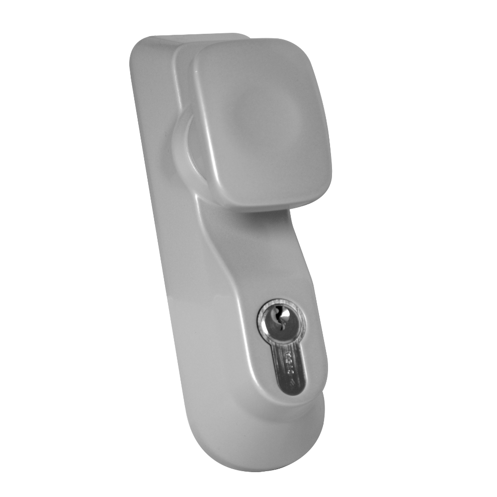 ASEC Knob Operated Outside Access Device Silver Enamelled