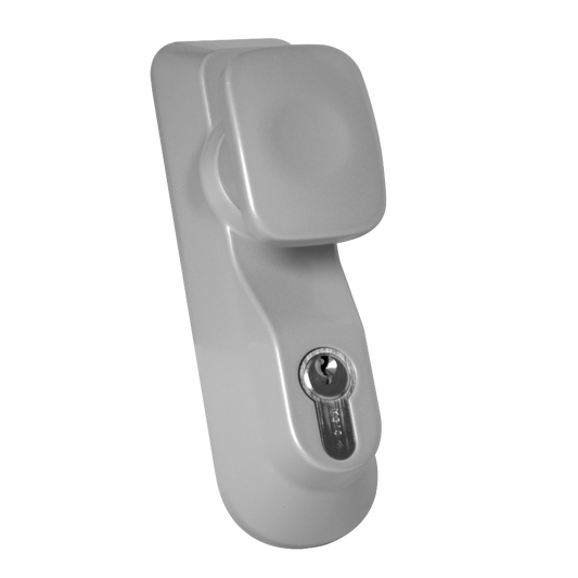 ASEC Knob Operated Outside Access Device Silver Enamelled