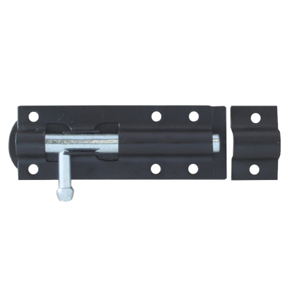 ASEC Straight Tower Bolt 100mm - Black