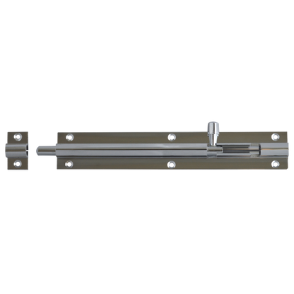 ASEC Chrome 25mm Wide Straight Barrel Bolt 152mm Pro - Chrome Plated