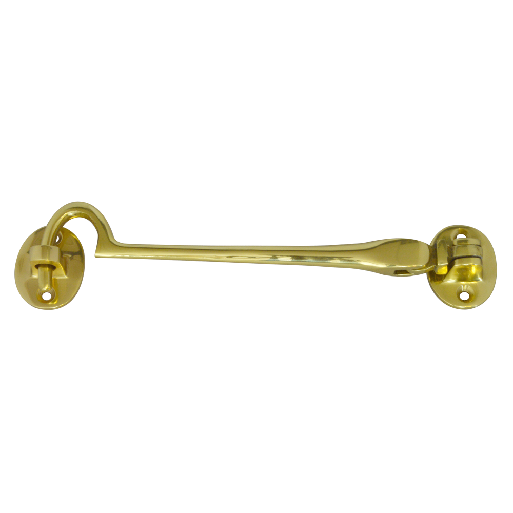 ASEC Brass Cabin Hook 152mm Pro - Polished Brass