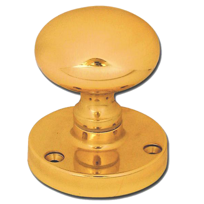 ASEC Victorian 62mm Rose Mortice Knob Pro - Polished Brass