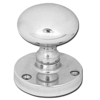 ASEC Victorian 62mm Rose Mortice Knob Pro - Chrome Plated