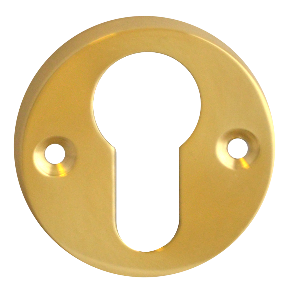 ASEC 45mm Front Fix Escutcheon Euro Pro - Polished Brass