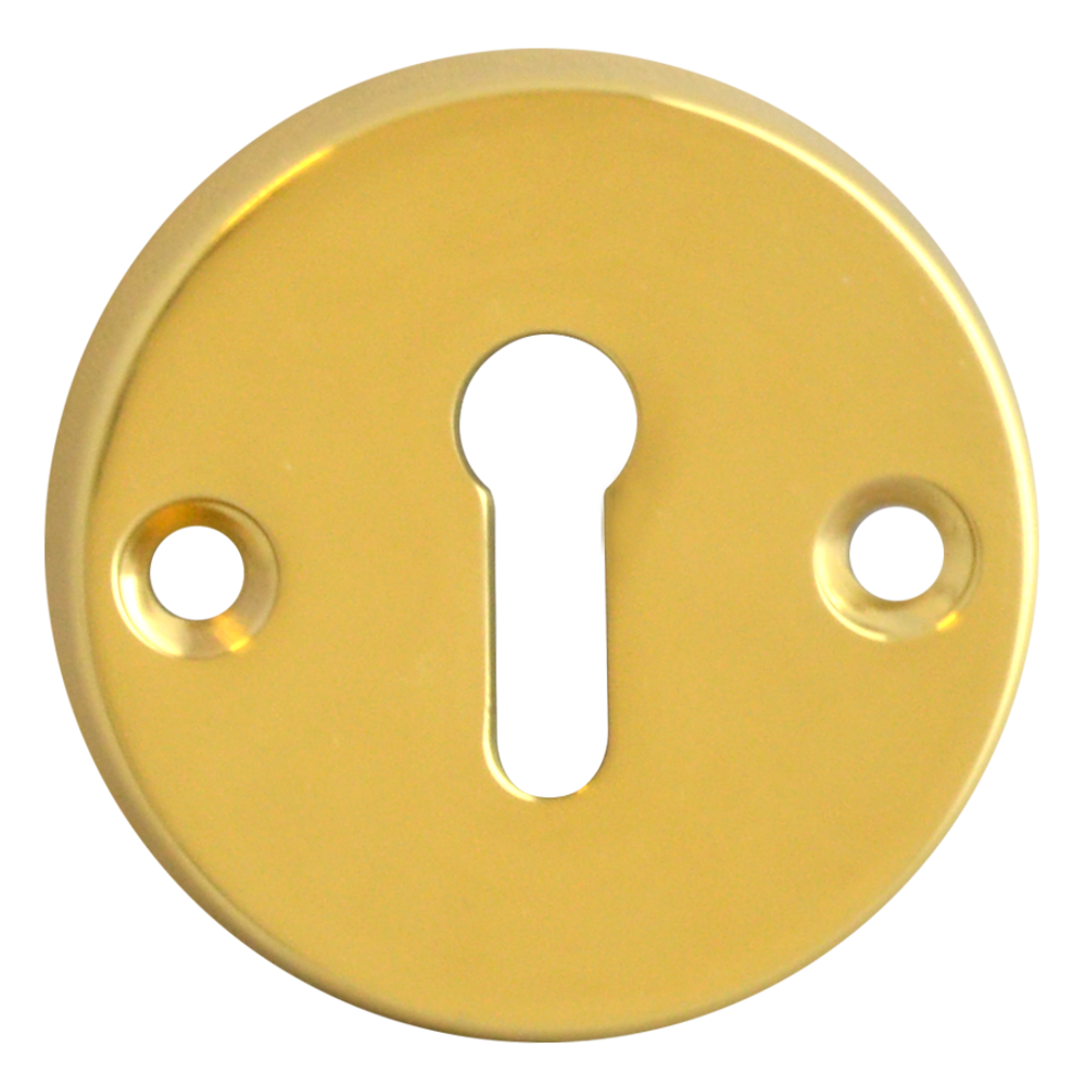 ASEC 45mm Front Fix Escutcheon UK Pro - Polished Brass