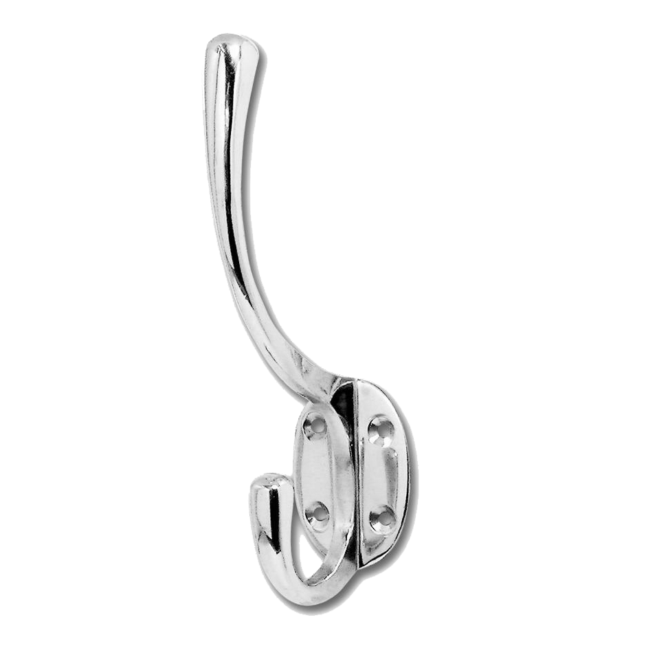 ASEC 150mm Oval Hat & Coat Hook Pro - Chrome Plated