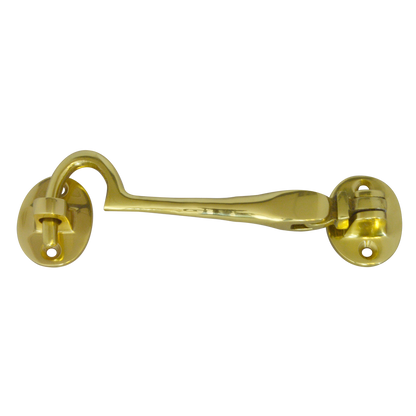 ASEC Brass Cabin Hook 76mm - Polished Brass