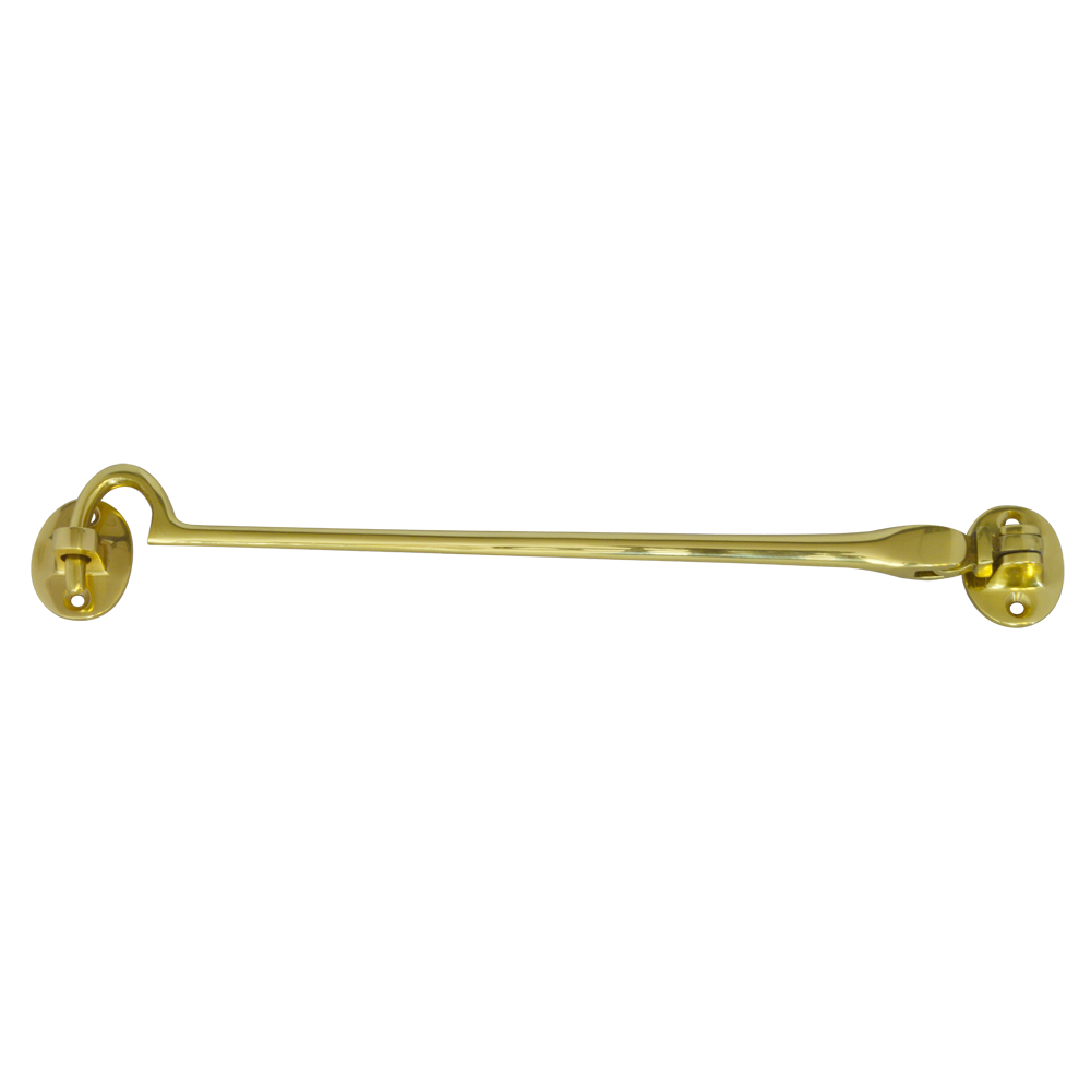 ASEC Brass Cabin Hook 254mm - Polished Brass