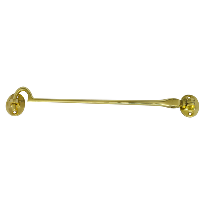 ASEC Brass Cabin Hook 254mm - Polished Brass